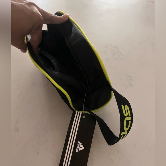 Adidas Black and Yellow Toiletry Bag Durable and Stylish - Picture 3 of 4